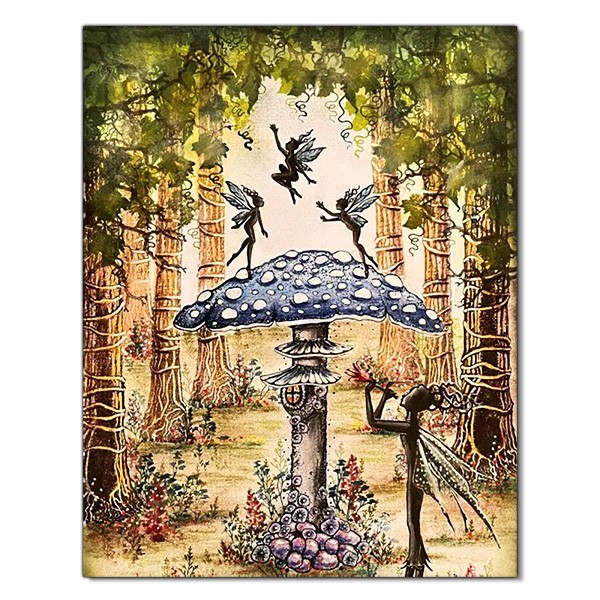 Three Dancing Fairies Stamp - Image 3