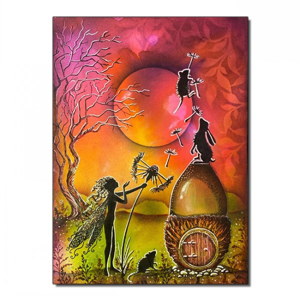 Three Woodland Mice Stamp - Image 2