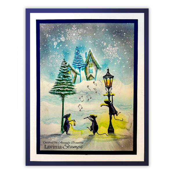 Snowy Fir Tree Stamp - Image 2