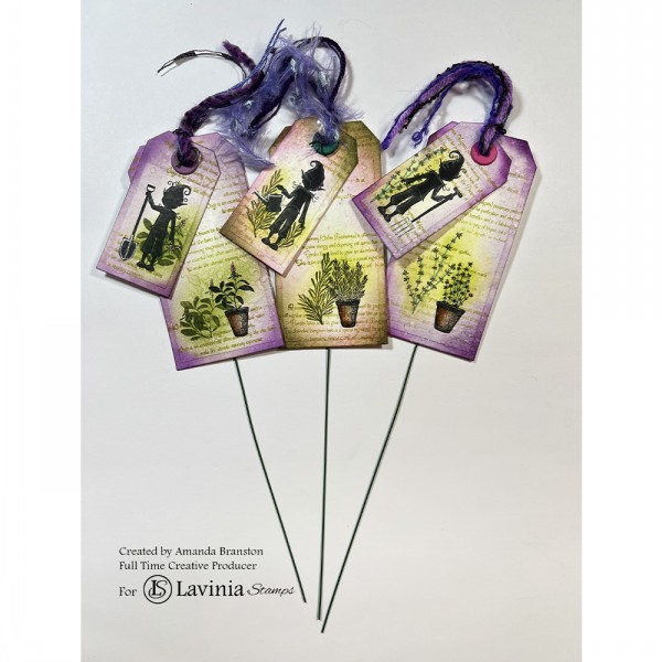 Rosemary & Thyme Pots Stamp - Image 2