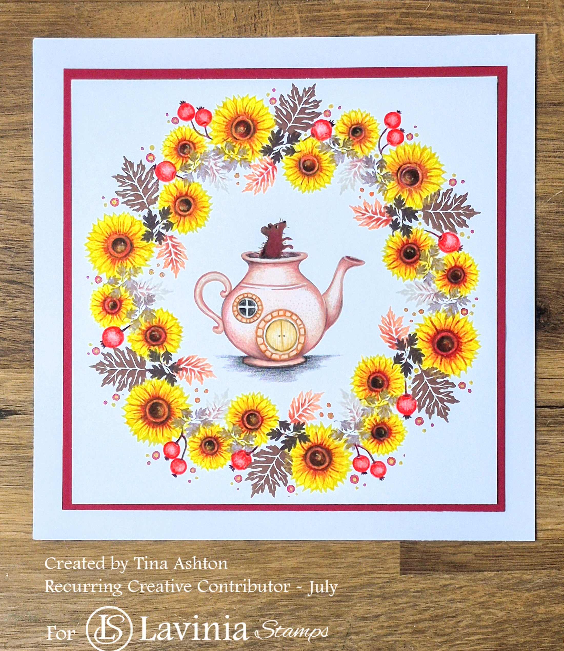 Red Oak Leaf Stamp - Image 2